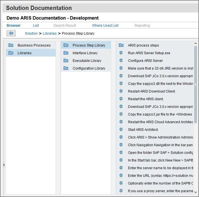 Process Step Library