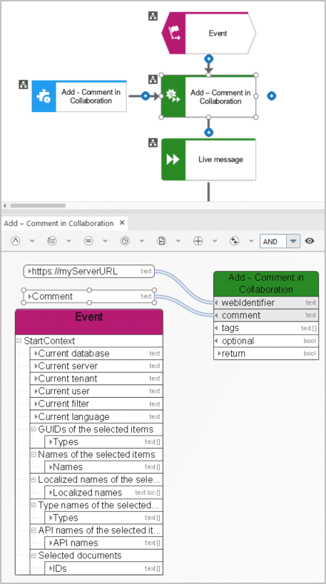 Add – Comment in Collaboration