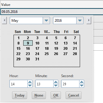 Date and time