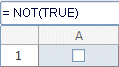 NOT(TRUE)