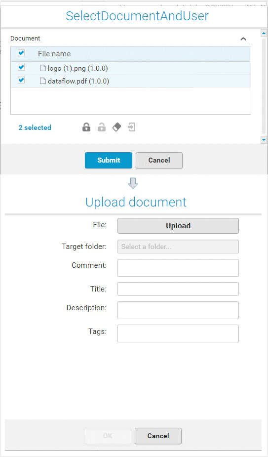 Dialog for documents - 2