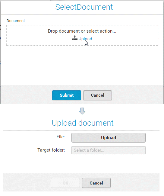 Dialog for documents - 2