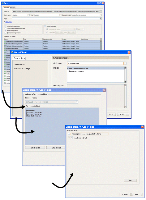 Macro 'IT landscape administration - Generate matrix'